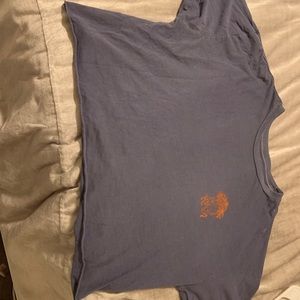 Blue billabong cropped T-shirt